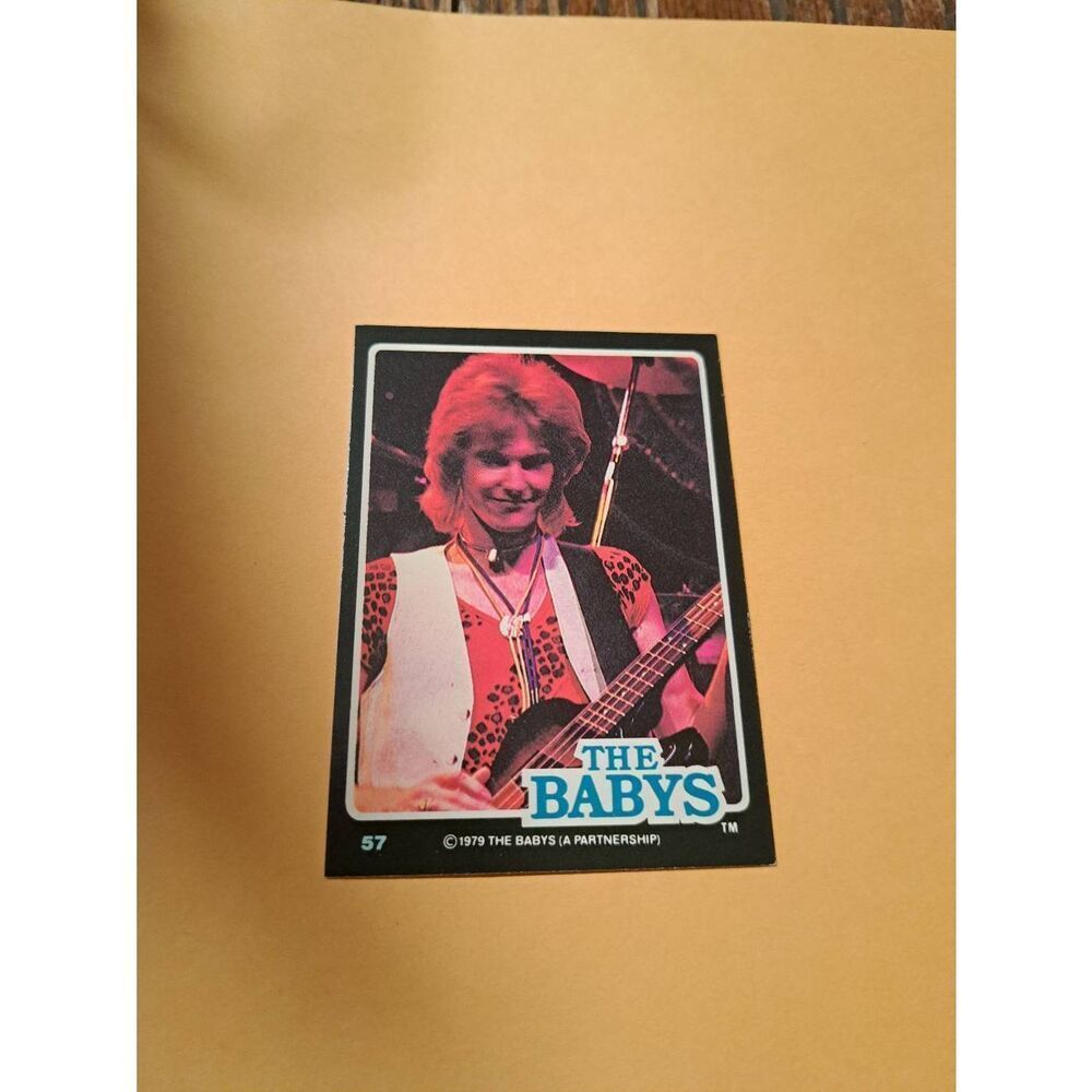 Vintage 1979 The Babys Trading Card #57 London Rock Band Collectible
